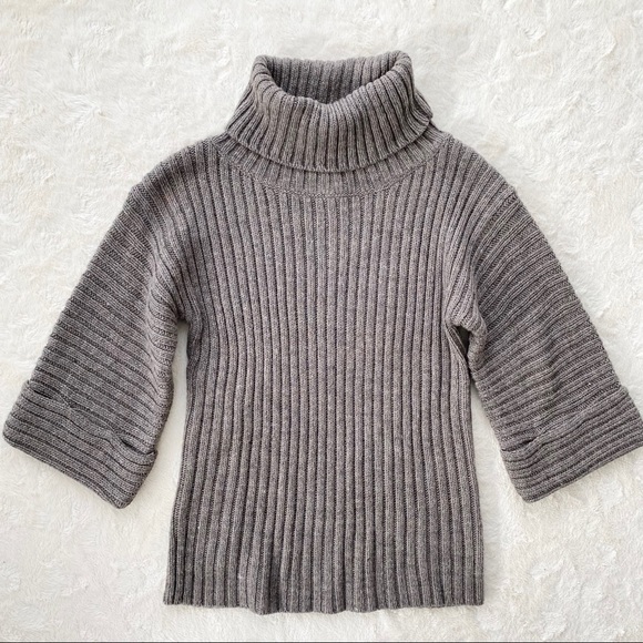 Soft Surroundings Sweaters - Soft surroundings tan ribbed turtleneck sweater